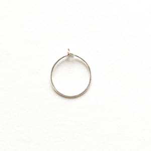 thin STERLING SILVER nose ring, thin sterling silver nose hoop, silver nose ring, thin nose hoop, 26g nose hoop, BIPOC owned shop