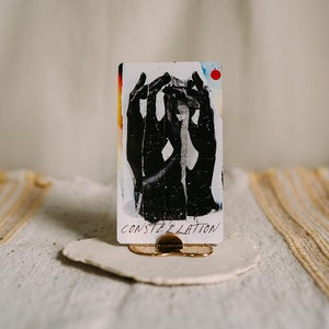 Gold Tarot Card Holder | Divination Card Stand | Oracle Card Holder | Altar Tools | Spiritual Tools | Witch Tools | Altar Decor | Card Stand