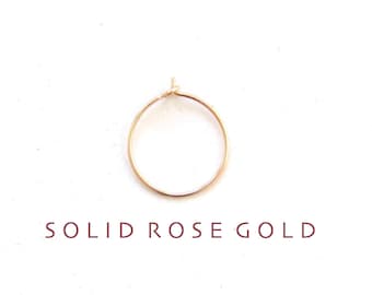 thin solid ROSE GOLD nose ring, thin rose gold nose hoop, rose gold nose ring, thin nose hoop, thin nose ring, 26g nose hoop, BIPOC owned