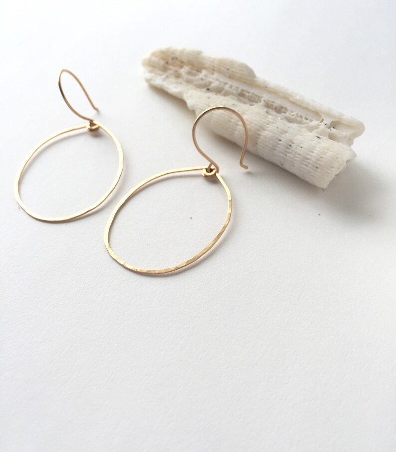 Thin Gold Hoops Hoop Earrings GOLD Hoops Earrings Thin Hoop Etsy