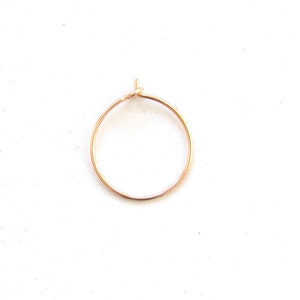 thin ROSE GOLD nose ring, thin rose gold nose hoop, rose gold nose ring, thin nose hoop, thin nose ring, 26g nose hoop, BIPOC owned shop image 1