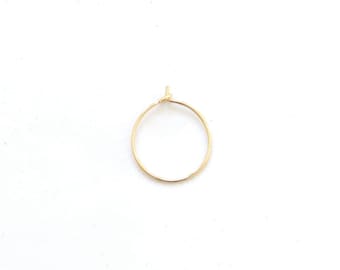 thin GOLD nose ring, gold nose ring, THIN gold nose hoop, thin nose ring, gold nose hoop, 26g nose hoop, BIPOC owned shop