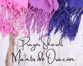 Prayer Shawls Man of Fath, Gift for him, Religious Gift, Main of Faith, Personalized prayers Shawls