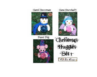 Christmas Huggles Set 1 Ornaments PDF crochet