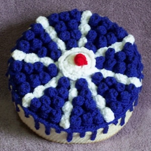 Blueberry Cheesecake Treasure Cake PDF Crochet Pattern