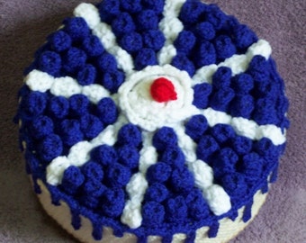 Blueberry Cheesecake Treasure Cake PDF Crochet Pattern