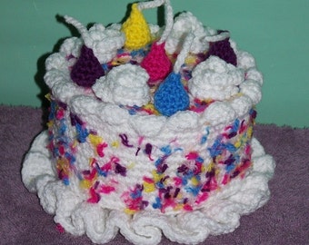 Confeti Besos Pastel del Tesoro PDF Patrón de Ganchillo
