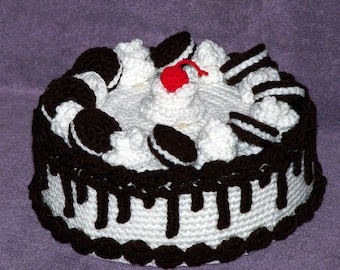Patrón de crochet PDF de Cookies n Cream Treasure Cake