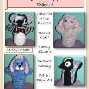 Playful Puppets Volume 2  Crochet Pattern PDF
