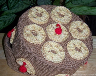 Pastel del tesoro al revés de piña Patrón de ganchillo PDF