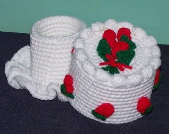 Rosebud Simple Elegance Mini Treasure Cake PDf Crochet Pattern