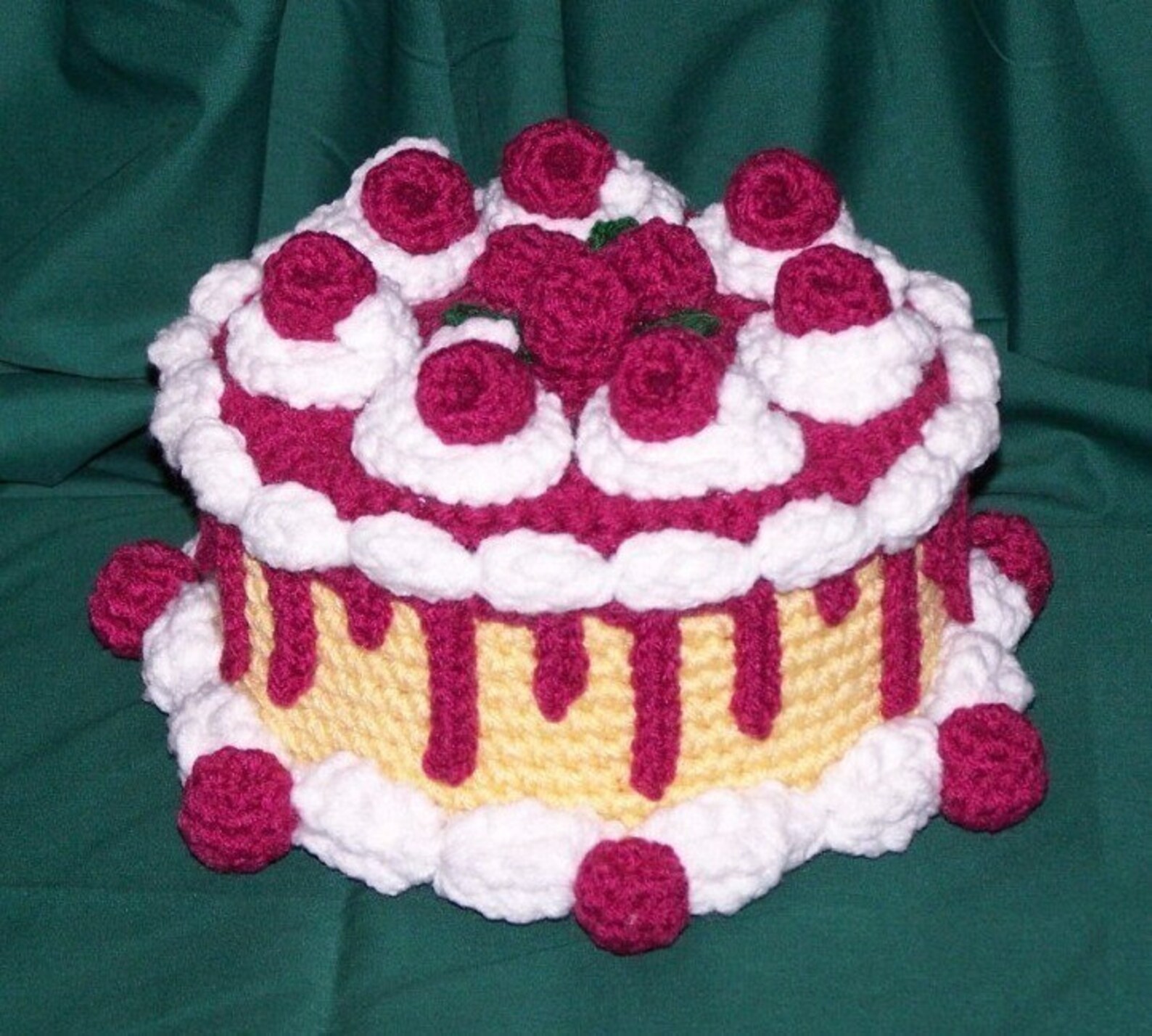 Raspberry Treasure Raspberry Caramel Treasure Cake PDF Crochet Pattern - Etsy