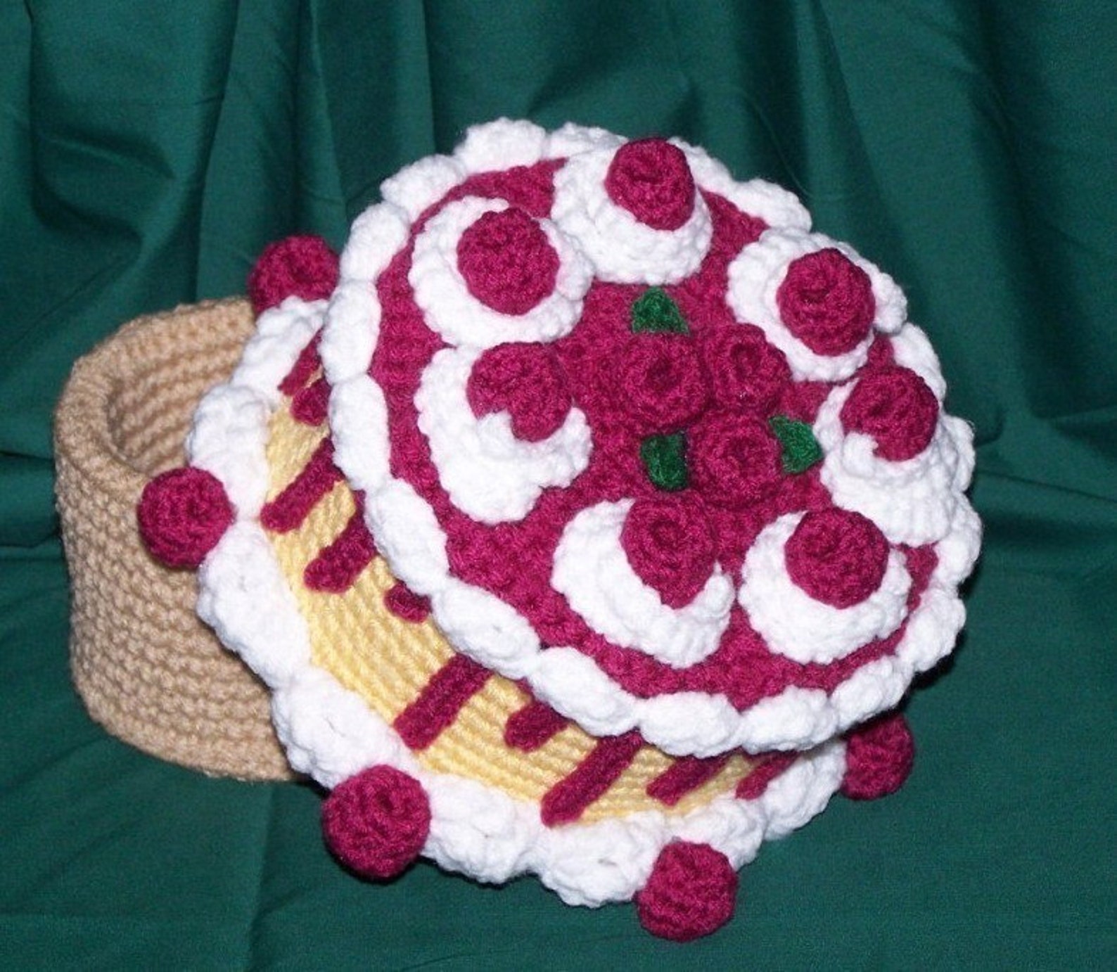 Raspberry Treasure Raspberry Caramel Treasure Cake PDF Crochet Pattern - Etsy