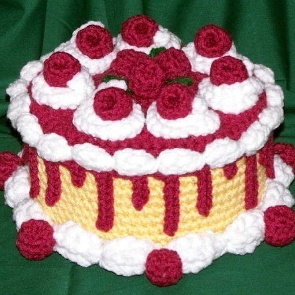 Gâteau au trésor au caramel et aux framboises PDF Crochet Pattern