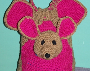 Bolso PJ Kanga-Rou y Baby-Tou con títere Patrón de ganchillo PDF