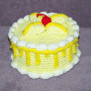 Lemon Twist Treasure Cake PDF crochet pattern