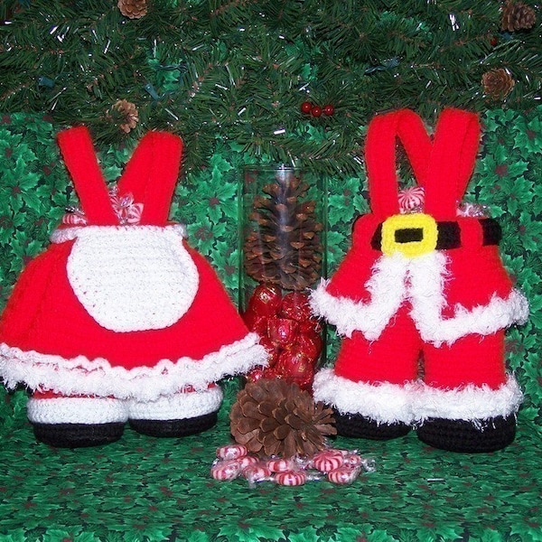 Mr and Mrs Santa Treasure Trousers PDF Crochet Pattern