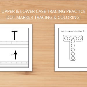 ABC Tracing, Letter T Practice, Letter Identification, Letter Matching ...