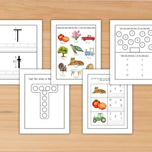 ABC Tracing, Letter T Practice, Letter Identification, Letter Matching ...