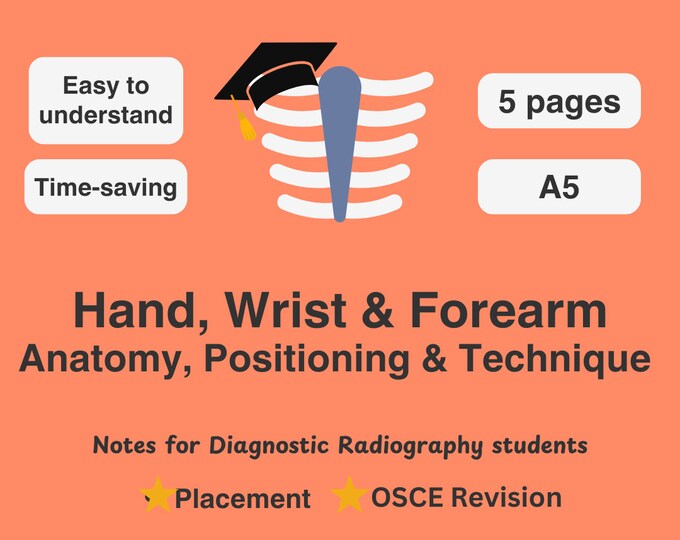 Hand Wrist and Forearm - Anatomy, Positioning and Technique Notes for ...