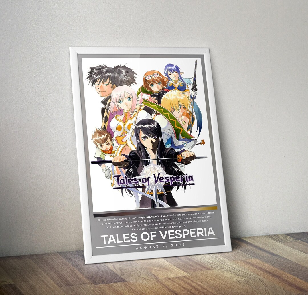 Tales of Vesperia Poster Tales of Vesperia Print Gaming Poster Print, 4 ...