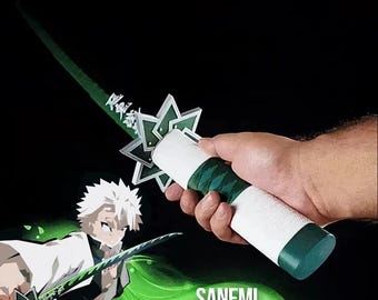 Katana de Sanemi Shinazugawa – Demon Slayer – Espada de anime plegable