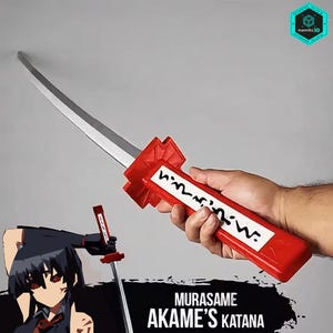 Murasame - Akame's katana uit Akame Ga Kill – instortend anime-cosplayzwaard