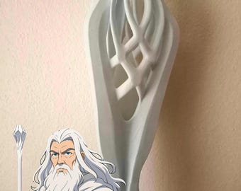 Glow in Dark Crystal Wizard Staff – Legendary Cosplay Prop