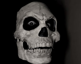 Skeleton Mask - Inspired He-Man Skeletor, Retro Cartoon Cosplay, Grim Reaper Mask, Comic Con Outfit.