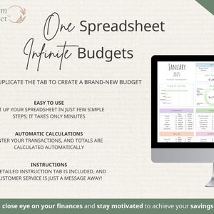ADHD-Friendly Budget Planner Google Sheets: Monthly Bill Tracker, Personal Income Expense, Weekly Paycheck, Debt Payoff Tool, Easy-to-Use