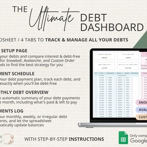 BUNDLE Paycheck Budget + Debt Snowball Avalanche + Bill Planner + Life Calendar | Google Sheets Organization & Personal Finance Spreadsheets