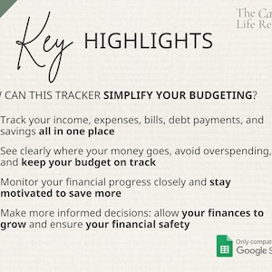 ADHD-Friendly Budget Planner Google Sheets: Monthly Bill Tracker, Personal Income Expense, Weekly Paycheck, Debt Payoff Tool, Easy-to-Use