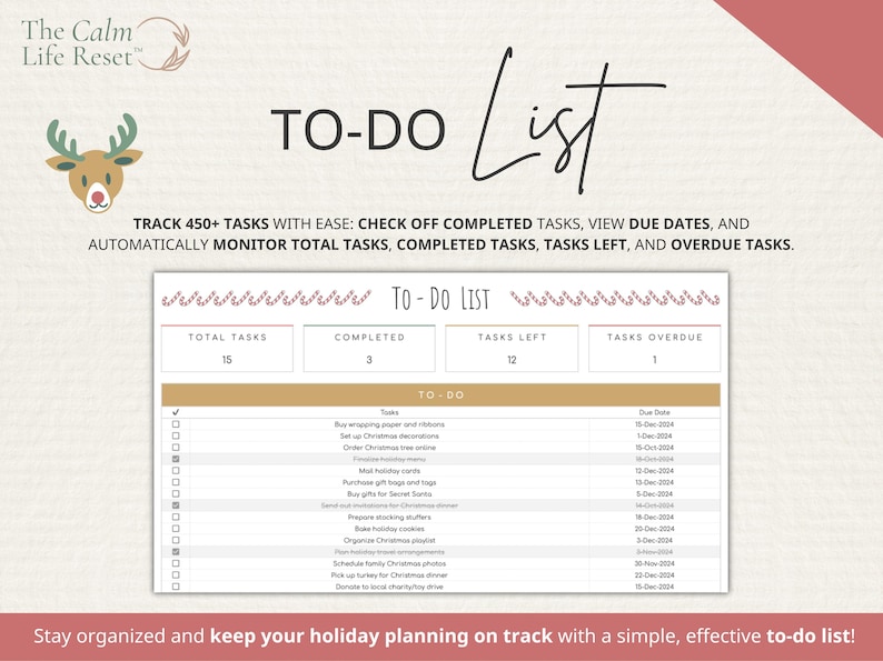Christmas Gift Tracker Google Sheets: Gift Planner Spreadsheet, Holiday Budget Planner, Christmas Gift Planner, Card Tracker + FREE BONUS!
