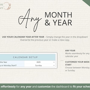 2026 Calendar Spreadsheet: Google Sheets Yearly Calendar, Monthly Tracker Routine, Daily Schedule Weekly Calendar Spreadsheet Calendar Daily