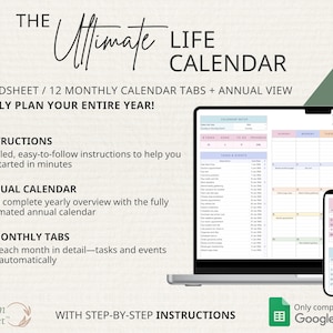 BUNDLE Paycheck Budget + Debt Snowball Avalanche + Bill Planner + Life Calendar | Google Sheets Organization & Personal Finance Spreadsheets