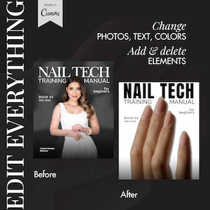 Nail Tech Training Manual Template Certificate Template Nails Instructor Ebook Template Beginners Guide Nail Course