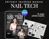 Nail Tech Training Manual: Editable Nail Course Guide (A4)
