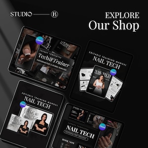 Nail Tech Training Manual Template Certificate Template Nails Instructor Ebook Template Beginners Guide Nail Course