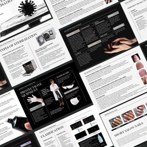 nail training manual editable in CANVA