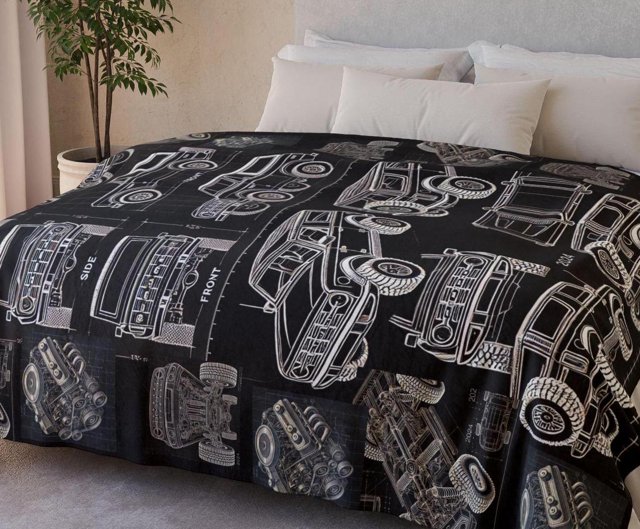 Ford Fleece Blanket Etsy