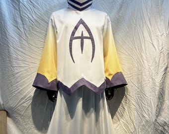Handmade cosplay of the second season of Hazbin Hotel, Adam cosplay costume.