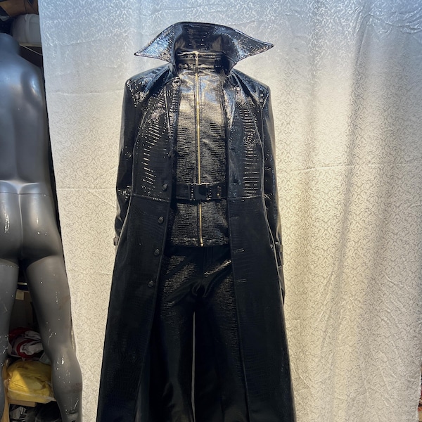 Resident Evil Albert Wesker Cosplay Costume: Snake Leather, Complete Set
