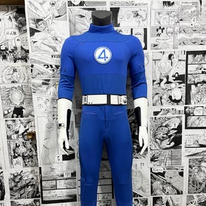 2025(The Fantastic Four: First Steps) Cosplay, Mr. Fantastic Cosplay costume, A luminous name tag.