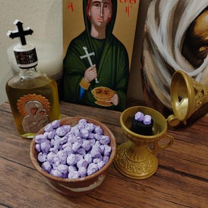 Orthodox &quot;Lavender&quot; incense from Mount Athos, handmade by Greek monks