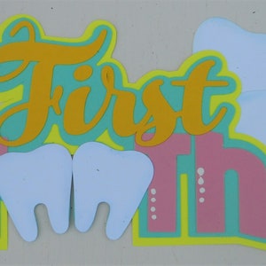 Baby Girl Handmade Embellishment Die Cut 4 Cards Scrapbook Pages Borders