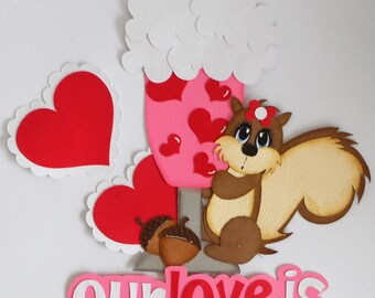 Valentine Cow & Title Die Cuts Embellishments Premade Paper Piecing Scrapbooking Valentine Cow & Title Die Cuts Embellishments Premade Paper Piecing Scrapbooking