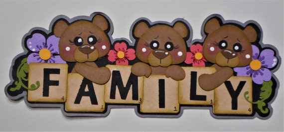 Scrapbook Embellishment Die Cut  Handmade Title 4 Cards Scrapbook Pages Scrapbook Layouts Borders