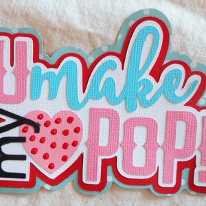 SALE Love Valentine Handmade Embellishment Die Cut 4 cards scrapbook pages elite4u