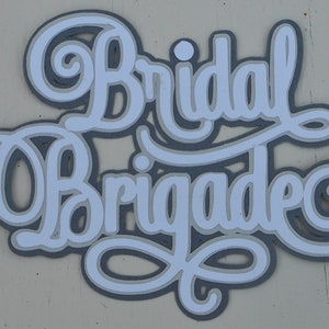 Wedding Bridal  Handmade Embellishment Die Cut Scrapbook Pages Scrapbook Layout