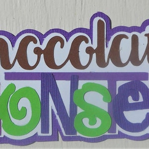 Embellishment Die Cut Premade Handmade title 4 Scrapbook Page Card paper piecing FREE SHIPPING